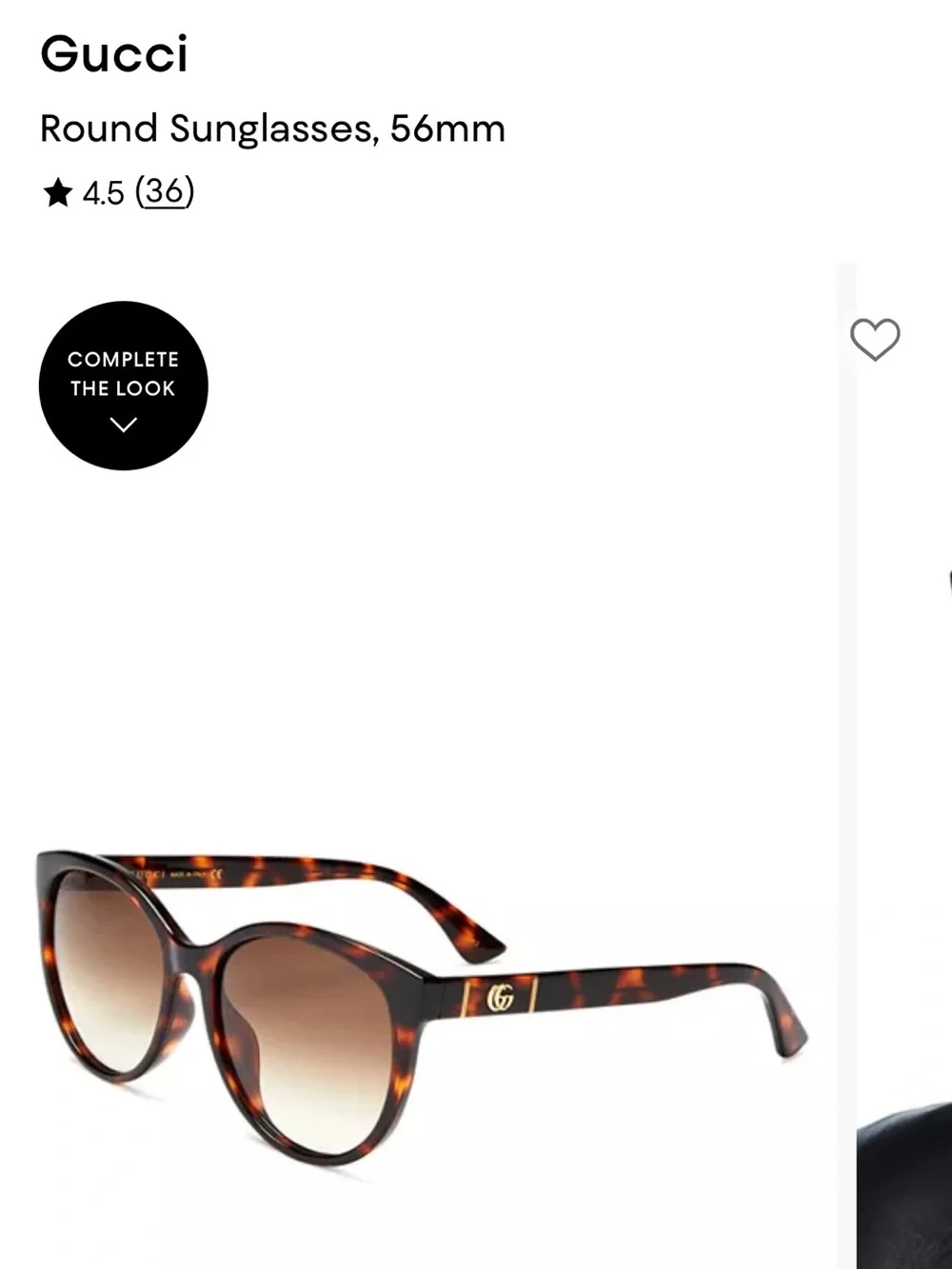 Gucci Tortoiseshell Cat-Eye Sunglasses with Brown Gradient Lenses